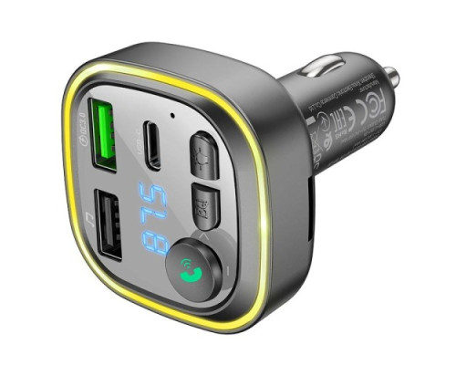 АЗП модулятор BOROFONE BC48 Broad QC3.0 чорний mag-6941991104039137593