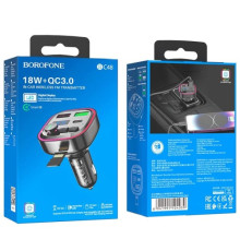 АЗП модулятор BOROFONE BC48 Broad QC3.0 чорний mag-6941991104039137593