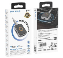 FM модулятор BOROFONE BC55 Suave car AUX BT receiver чорний mag-6941991112225140897
