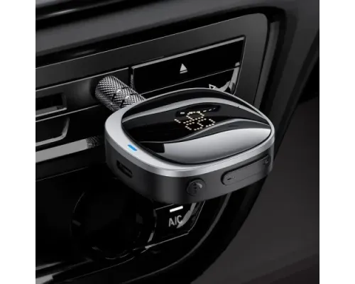 АЗП/ФМ Модулятор HOCO E80 Travel car AUX BT receiver Black mag-6942007618908154144