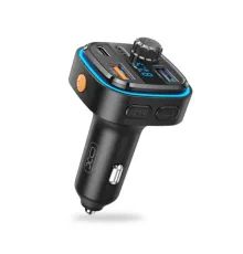 ФМ-модулятор XO BCC08 MP3 5V/3.1A Car Charger with Ambient Light Чорний дефект пакування mag-2000001661802147269