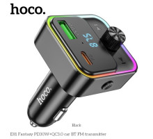 АЗП/ФМ Модулятор HOCO E81 Fantasy PD30W+QC3.0 Black mag-6942007612296142599