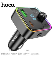 АЗП/ФМ Модулятор HOCO E81 Fantasy PD30W+QC3.0 Black mag-6942007612296142599