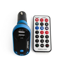 FM-трансмітер KCB-617/618 Bluetooth black/blue