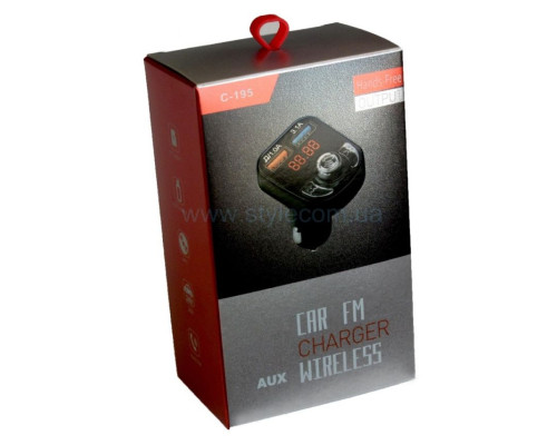 FM-трансмітер C-195 Bluetooth black TPS-2710000188278