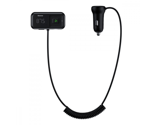 FM-Модулятор Baseus S-16 T-typed MP3 17W 3.4A 2USB-A (CCTM-E01) black PLS-00-00060531