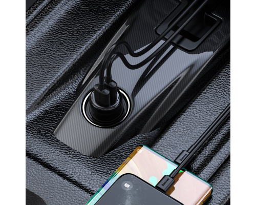 FM-Модулятор Baseus S-16 T-typed MP3 17W 3.4A 2USB-A (CCTM-E01) black PLS-00-00060531