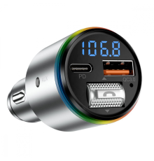 FM-Модулятор Proove Power Drive 30W 3A 1USB-A+1USB-C silver PLS-00-00112585
