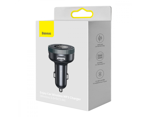 FM-модулятор Baseus Enjoy Bluetooth 17W 3.4A 1USB-A (CCLH-01) black PLS-00-00072458