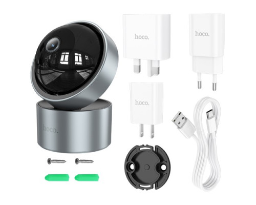 Камера відеоспостереження HOCO D5 Indoor PTZ HD camera Сіра mag-6942007640121138142