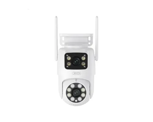 Наружна камера спостереження XO CR06 Star 400W Pixel Dual Screen Outdoor Dome Camera Біла mag-6920680860555147313