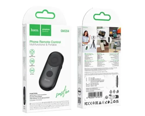 Пульт дистанційного керування HOCO GM204 mobile phone multi-function remote control Black mag-6942007672610153718