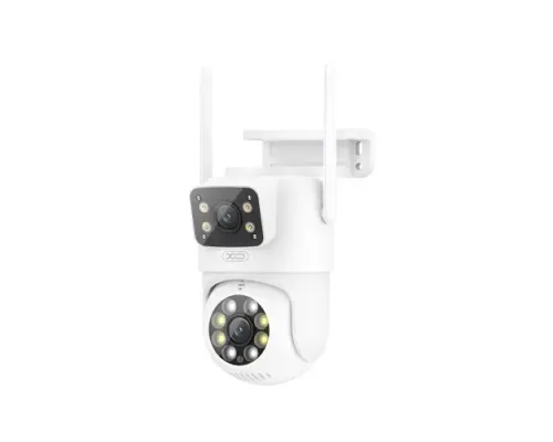 Наружна камера спостереження XO CR06 Star 400W Pixel Dual Screen Outdoor Dome Camera Біла Деф.пак mag-2000001641200147264
