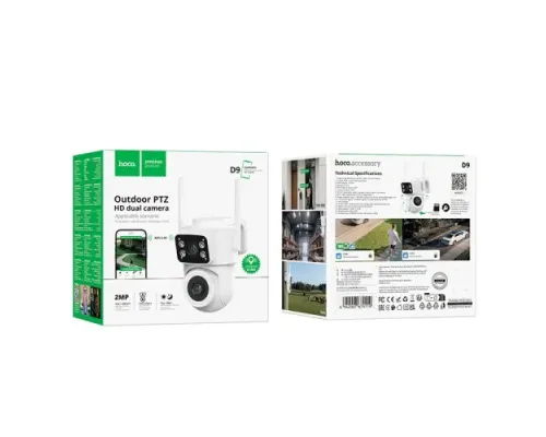 Камера відеоспостереження HOCO D9 outdoor PTZ HD camera Біла mag-6942007674119153943
