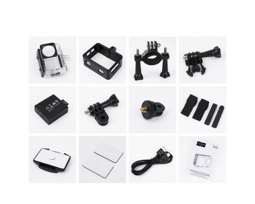 Спортивна камера НОСО DV101 dual color screen Чорна mag-6942007616805143484