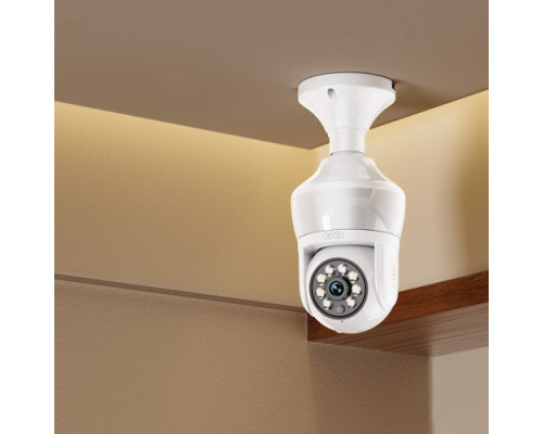Наружна камера спостереження XO CR05 Upgraded Magic Bulb 300W Pixel Camera Біла mag-6920680860159140419