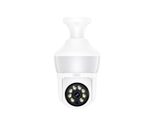 Наружна камера спостереження XO CR05 Upgraded Magic Bulb 300W Pixel Camera Біла mag-6920680860159140419