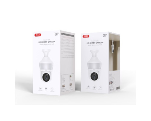 Наружна камера спостереження XO CR05 Upgraded Magic Bulb 300W Pixel Camera Біла mag-6920680860159140419