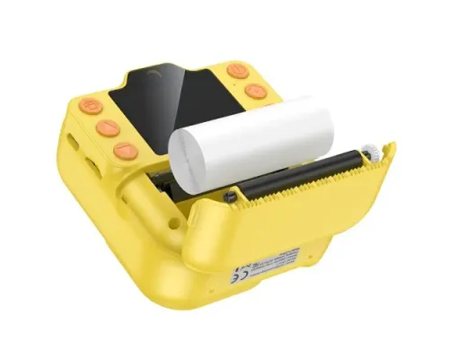 Фотоапарат дитячий з друком HOCO DV211 Dual camera children printing camera yellow mag-6942007663182146760