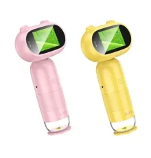 Дитячій мікроскоп HOCO DV206 Children microscope yellow mag-6942007648141145615