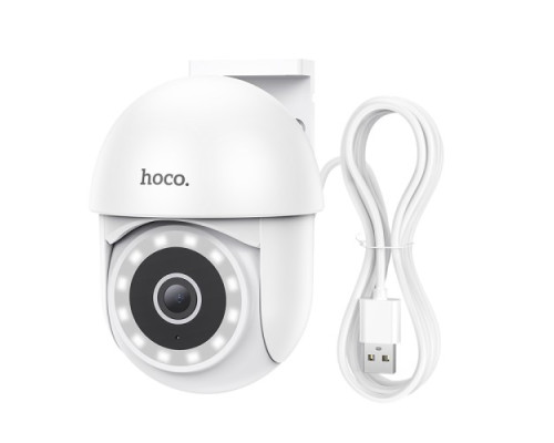 Камера відеоспостереження HOCO D2 outdoor PTZ HD camera Біла mag-6942007611688142743