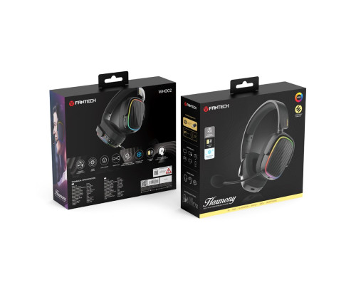 Ігрові Навушники Fantech WHG02 Harmony, 3 Modes (Wired, BT, 2.4Ghz) Колір Чорний 6972661289589 ma35446_3346266