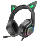 Ігрові Навушники Hoco W107 Cute Cat Ear Колір Зелений