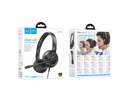 Ігрові Навушники Hoco W112 Pure Колір Чорний 6942007645041 ma36813_3609259