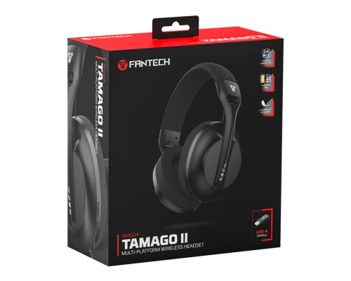 Ігрові Навушники FANTECH WHG04 Tamago II, 3 Modes (Wired, BT, 2.4Ghz) Чорний ma38248_3667964