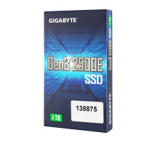 Жорсткий диск M.2 2280 SSD 1Tb Gigabyte 2500E Series, NVMe, PCI Express 3.0 x4, 3D NAND TLC, зап/чт. - 1800/2400Мб/с (G325E1TB) NBB-138875