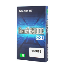 Жорсткий диск M.2 2280 SSD 1Tb Gigabyte 2500E Series, NVMe, PCI Express 3.0 x4, 3D NAND TLC, зап/чт. - 1800/2400Мб/с (G325E1TB)