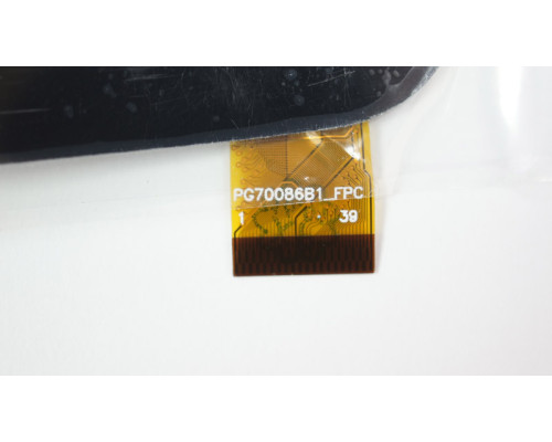 Тачскрін (сенсорне скло) для Globex GU7080c, PG70086B1, 7, зовнішній розмір 186*105 мм, робоча частина 150*87 мм., 39 pin, чорний NBB-50144