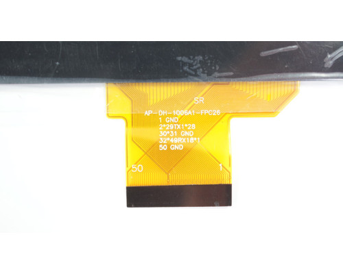 Тачскрін (сенсорне скло) AP-DH-1006A1-FPC26, 10,1, зовнішній розмір 257*160 мм, робочий розмір 223*125 мм, 50 pin, чорний NBB-52246