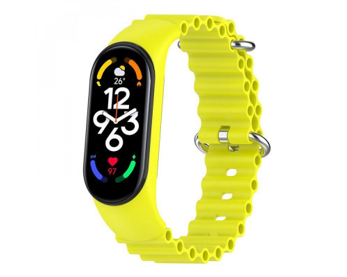 Ремінець Ocean Mi Band 7 yellow