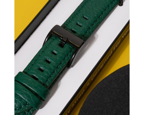 Універсальний ремінець Leather Edition 22 mm green