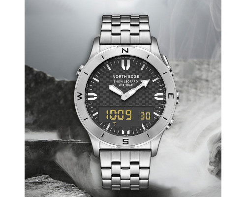 Цифровий Годинник NORTH EDGE Snow Leopard silver 2001000587223