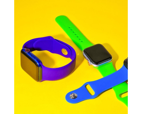 Ремінець Apple Watch Sport Band 42/44/45/46/49 mm (S/M & M/L) 3pcs black 4600000017242