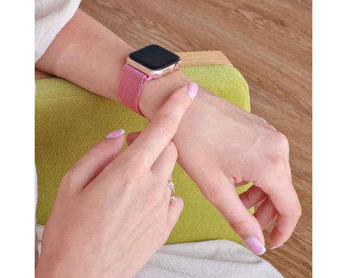 Ремінець Apple Watch Milanese Loop 38/40/41/42 mm 10 series rose gold 4600000024462