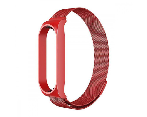 Ремінець Milanese Loop Xiaomi Mi Band 8 red