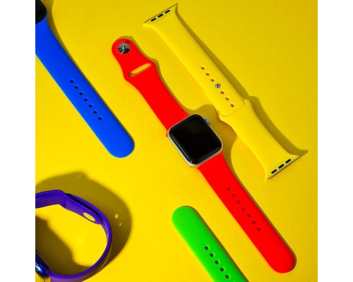 Ремінець Apple Watch Sport Band 38/40/41/42 mm 10 series (S/M & M/L) 3pcs black 4600000005584