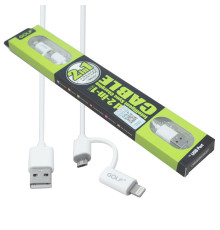 Кабель GOLF GC-20, Lightning and microUSB (2in1) NBB-67193