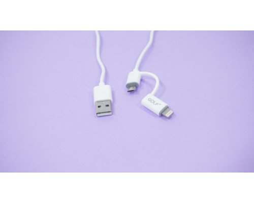 Кабель GOLF GC-20, Lightning and microUSB (2in1) NBB-67193