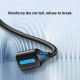 Кабель Vention USB 2.0 A Male to A Female Extension Cable 2M black PVC Type (CBIBH)