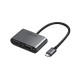 Хаб UGREEN USB-C to HDMI + VGA +USB 3.0 Adapter with PD (Space Gray) (UGR-50505)