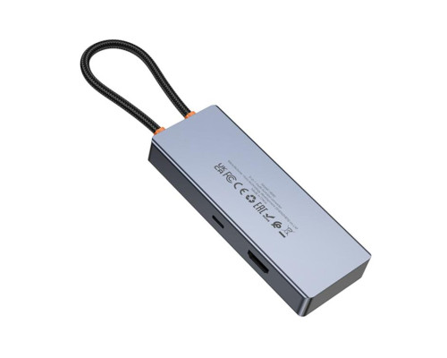USB-хаб HOCO HB50 Wow 5-in-1 multi-function converter (HDTV+PD+USB3.0*3) Deep Space Gray (6942007647298)