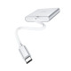 Кабель-перехiдник HOCO HB14 Easy use Type-C adapter(Type-C to USB3.0+HDMI+PD) Silver