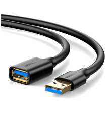 Подовжувач UGREEN US129 USB 3.0 Extension Male Cable 3m (Black) (UGR-30127)