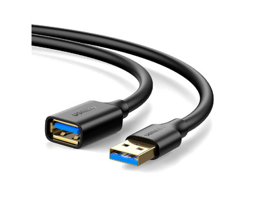 Подовжувач UGREEN US129 USB 3.0 Extension Male Cable 3m (Black) (UGR-30127)