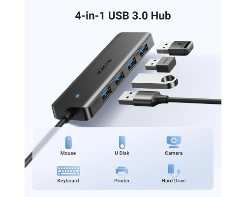 Хаб UGREEN 4-Port USB 3.0 Hub (UGR-25851)