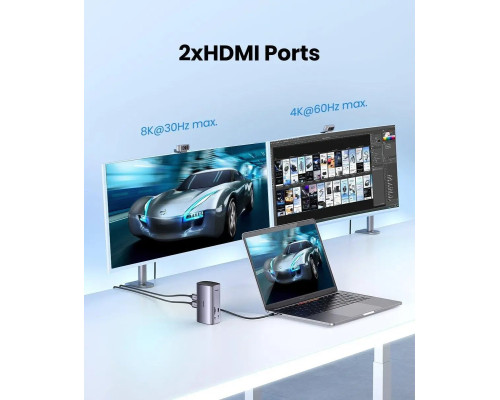 USB-хаб Ugreen USB-C Multifunctional Docking Station(13-in-1) (UGR-90325)